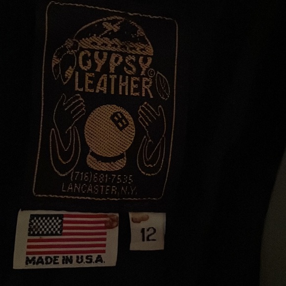 Gypsy  Blue Leather Jacket w/Fringe.Suede and 🐍 Snakeskin Detail on Back⚠️FIRM - Picture 5 of 15